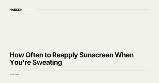 How Often to Reapply Sunscreen When You're Sweating